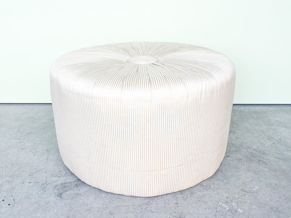 Palm Beach Chic Pinstripe Pouf