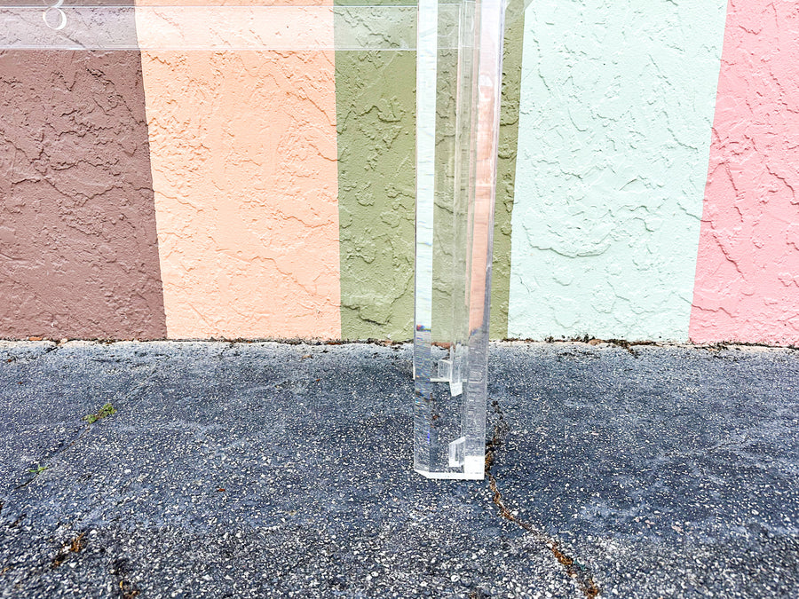 Glam Lucite Regency Console