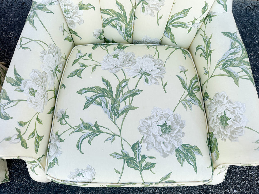Pair of Cute Upholstered Swivel Chairs