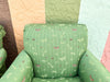 Pair of Green Butterfly Upholstered Chairs