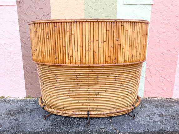 Fab Old Florida Bamboo Bar and Stools