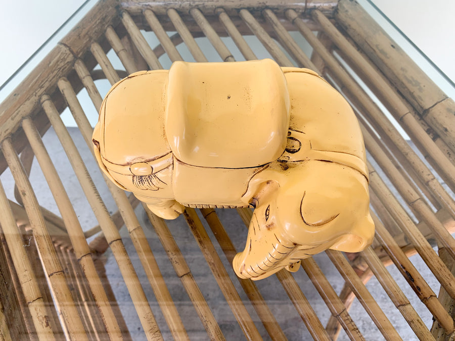 Pair of Yellow Elephants