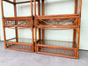 Pair of Island Style Rattan Etageres