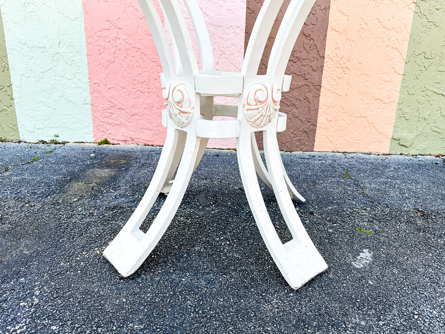 Palm Beach Chic Grotto Shell Back Outdoor Dining Set