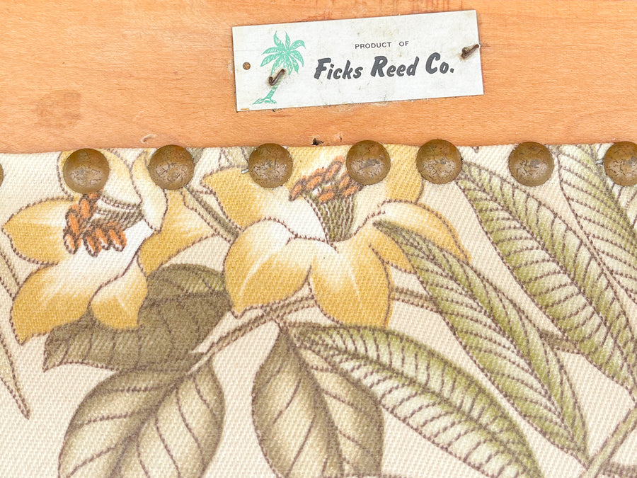 Warehouse Wednesday: Ficks Reed Rattan Lounge Chair and Ottoman