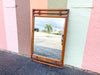 Large Handsome Ficks Reed Rattan Mirror