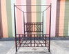 Chippendale Metal Queen Canopy Bed