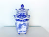 Blue and White Pagoda Jar