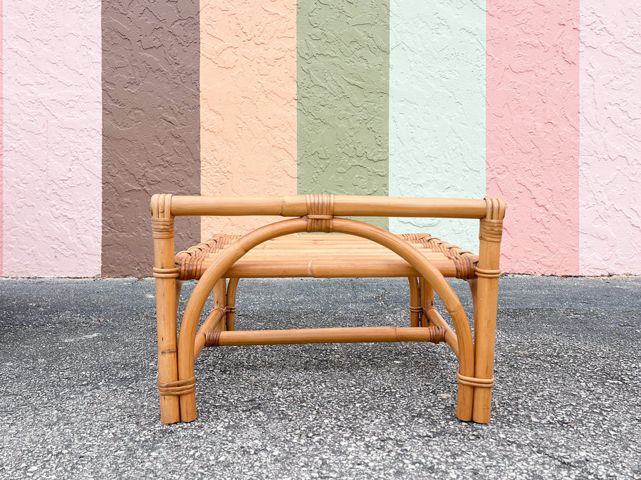 Warehouse Wednesday: Ficks Reed Rattan Lounge Chair and Ottoman