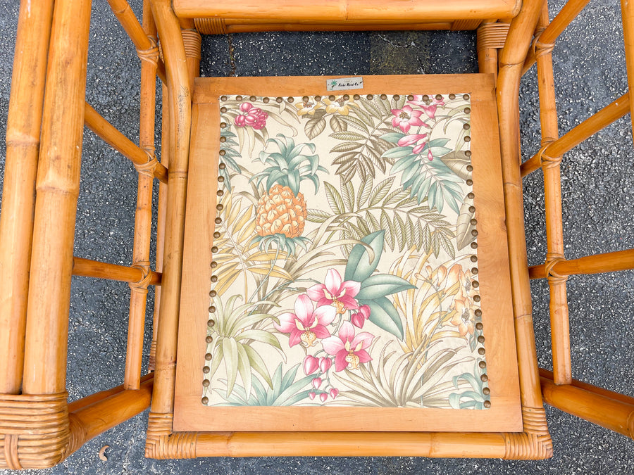 Warehouse Wednesday: Ficks Reed Rattan Lounge Chair and Ottoman