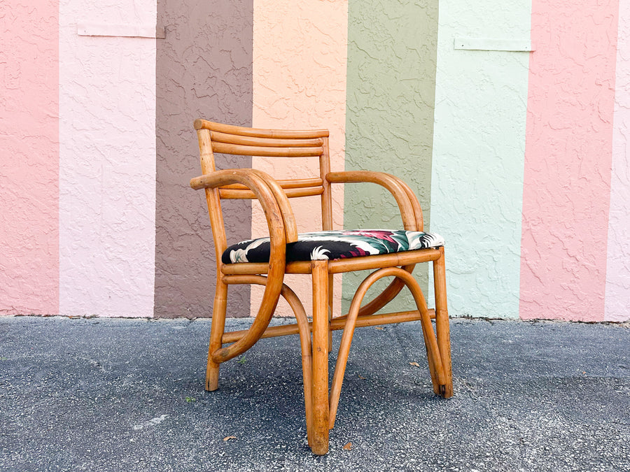Warehouse Wedneday: Set of Four Old Florida Rattan Dining Chairs
