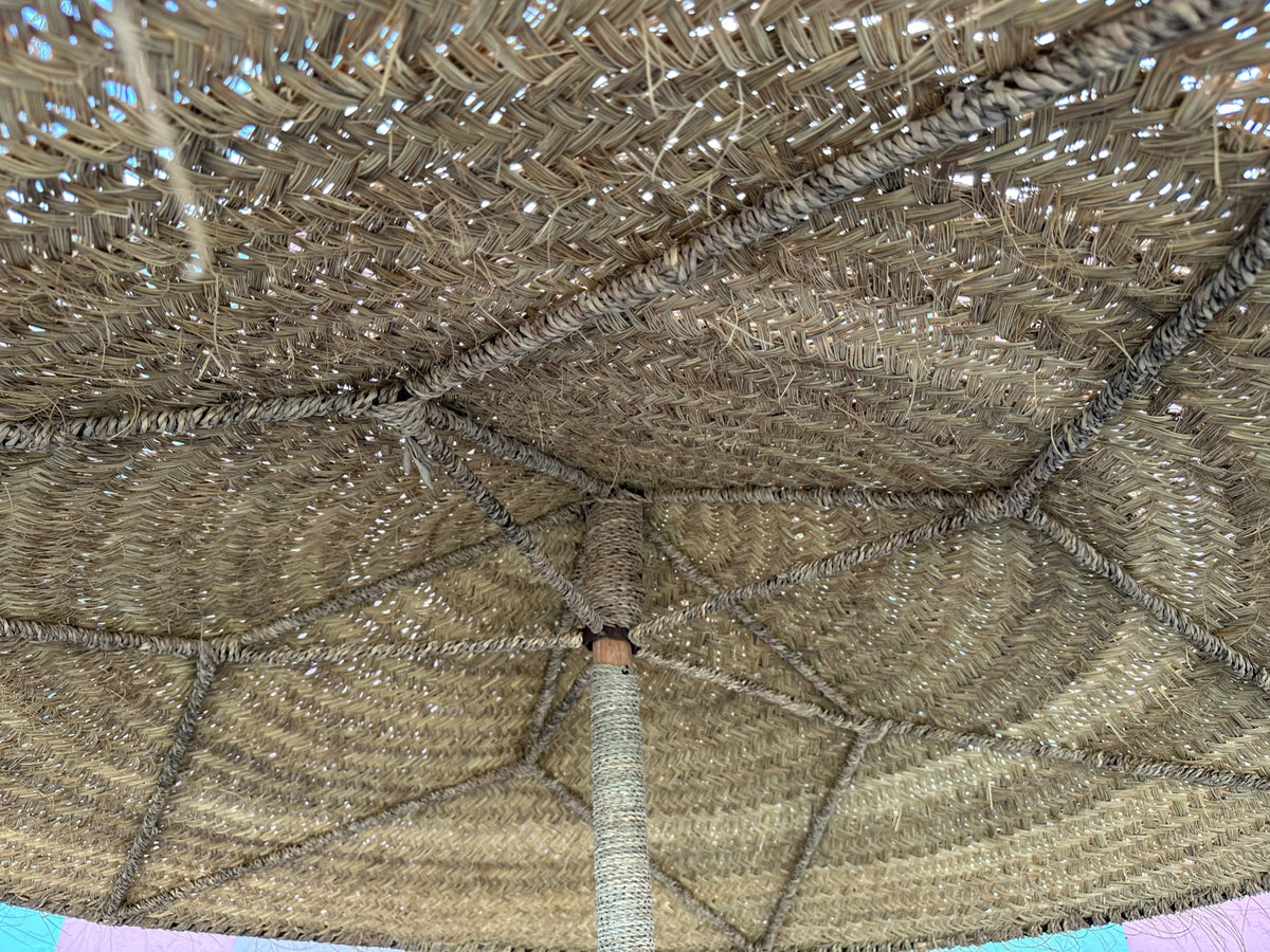 Kips Bay Show House Island Chic Tiki Umbrella and Stand