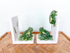 Faux Bamboo Frog Bookends