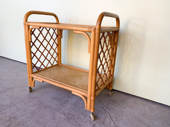 Rattan Bar Cart