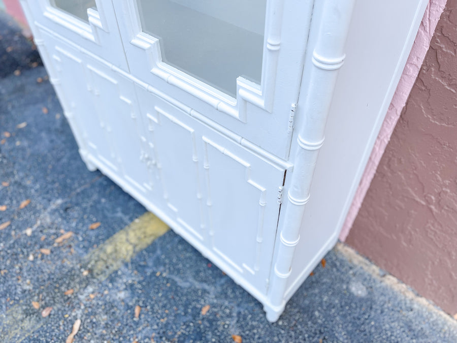 Palm Beach Chic Faux Bamboo Cabinet