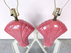 Pair of Pink Art Deco Lamps