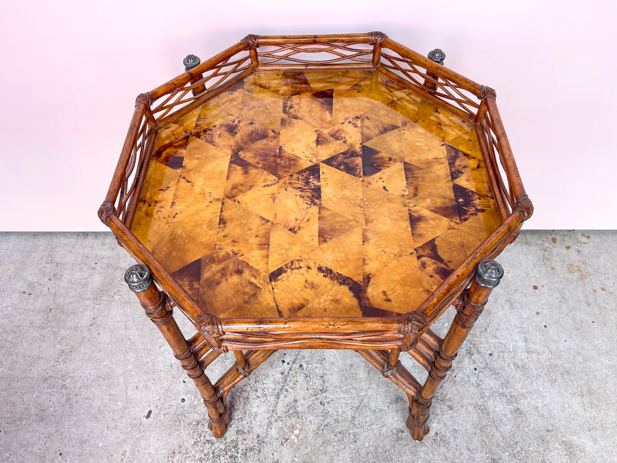 Pair of Island Chic Rattan Side Tables
