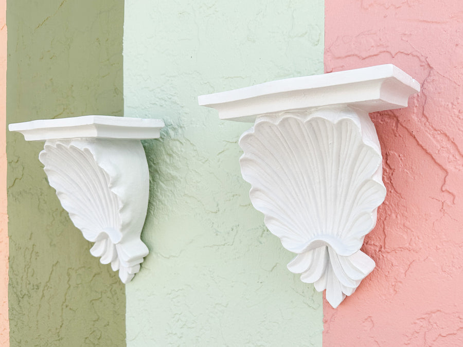 Pair of Shellegance Wall Shelves