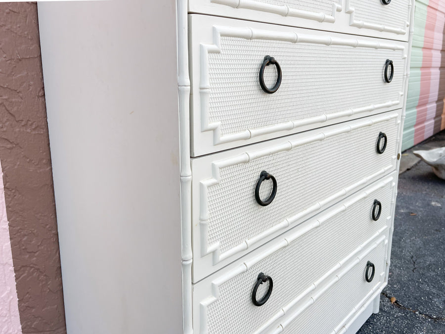 Palm Beach Faux Bamboo Tall Chest