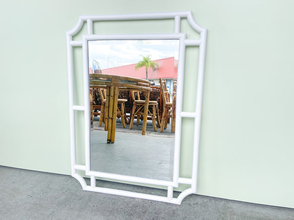 Modern Ojai Rattan Mirror