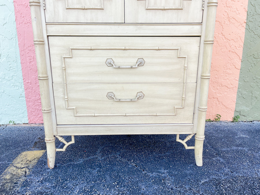 Warehouse Wednesday Sale: Faux Bamboo Thomasville Cabinet