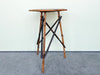 Tortoiseshell Rattan Side Table with Painted Top