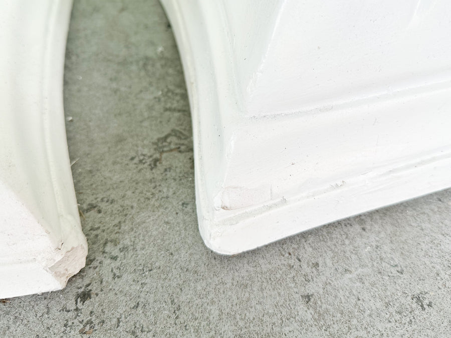 Pair of Swag and Tassel Plaster Pedestals
