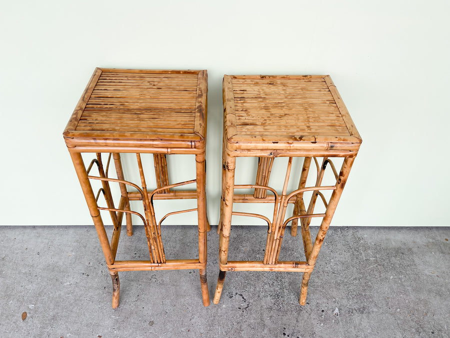 Pair of Tortoiseshell Plant Stands