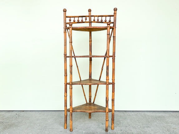 West Indies Style Corner Etagere