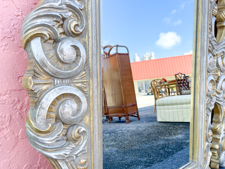 Pair of Hollywood Regency Shell Mirrors