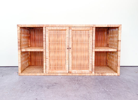 Coastal Rattan Credenza