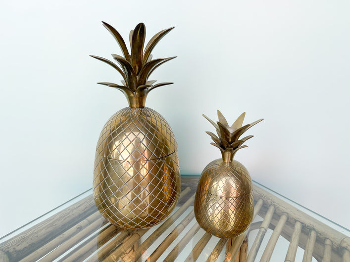 Set of Brass Pineapples