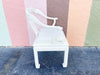 Pair of White Lacquered Ming Chairs