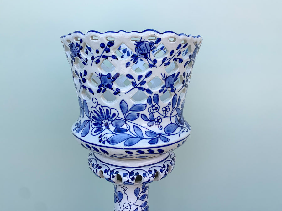 Amazing Blue and White Ceramic Planter