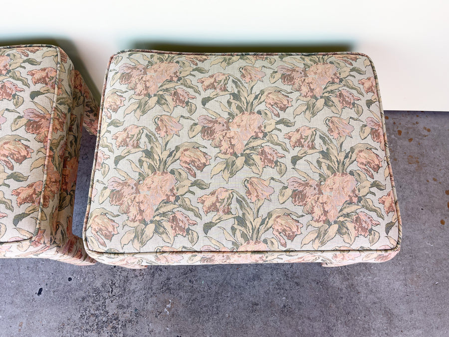Pair of Granny Chic Upholstered Benches