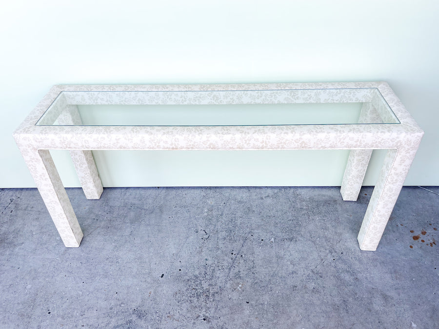 Granny Chic Upholstered Console