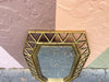 Gold Faux Bamboo Fretwork Mirror