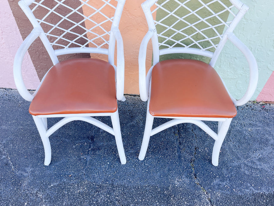 Pair of Sweet Rattan Chairs