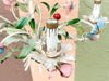 Colorful Floral Tole Chandelier