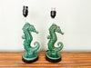 Pair of Adorable Seahorse Lamps