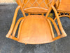 Set of Six Ficks Reed Rattan Swivel Dining Chairs