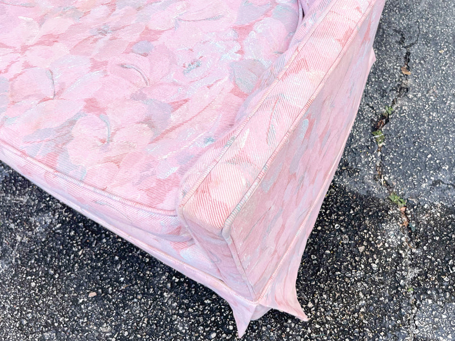 Pair of Pink Chic Floral Upholstered Chairs