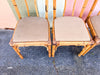 Set of Six Italian Rattan Dining Chairs