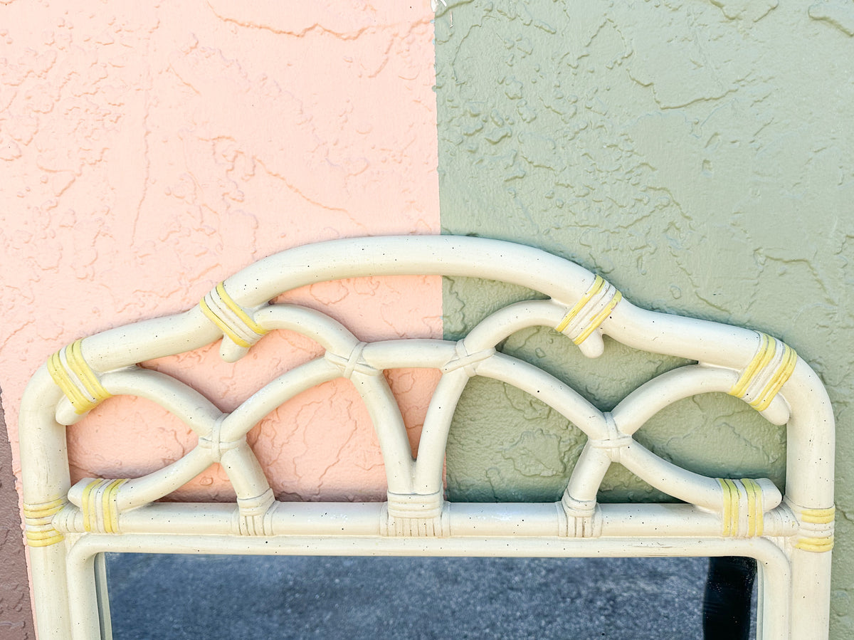 Faux Bamboo Mirror