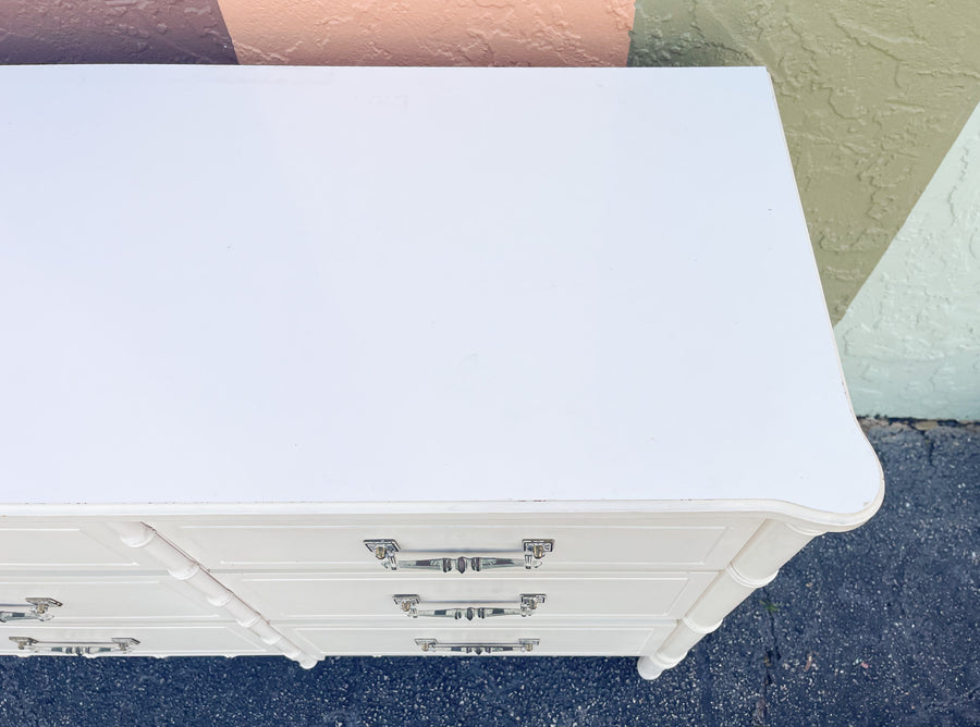Palm Beach Chic Faux Bamboo Dresser