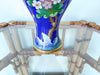 Royal Blue Floral Cloisonné Vase
