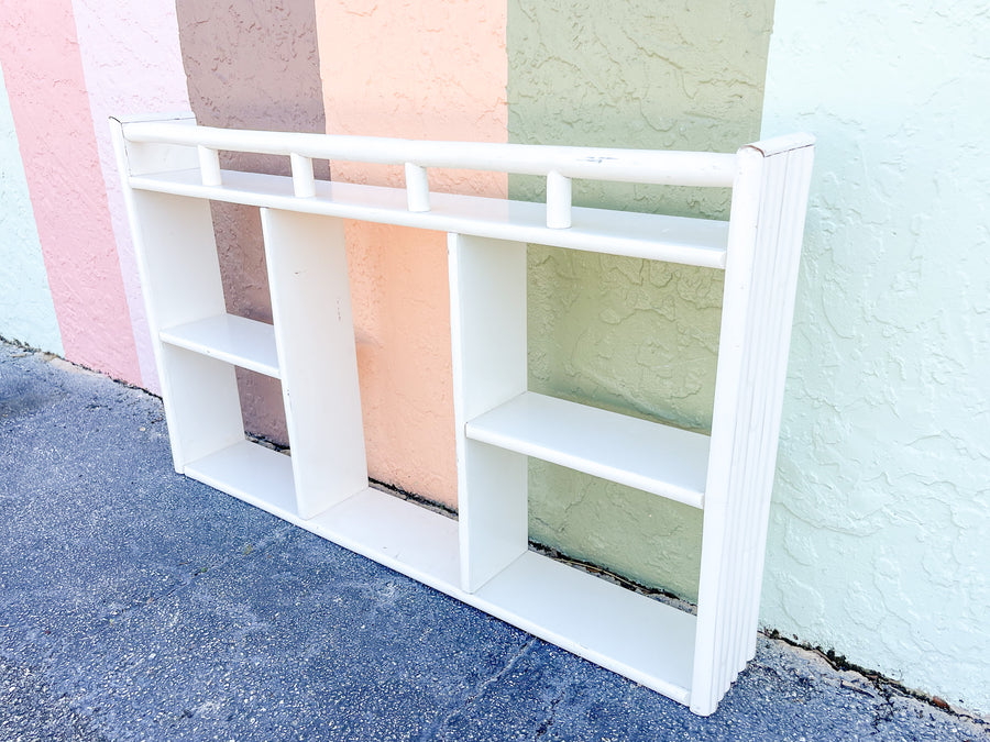 Old Florida Rattan Shelf