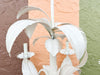 Fabulous Tole Palm Frond Chandelier