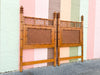 Pair of West Indies Style Faux Bamboo Headboards