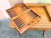 Handsome Leather Backgammon Table